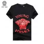 versace cotton classic medusa sequin t-shirt young versace black